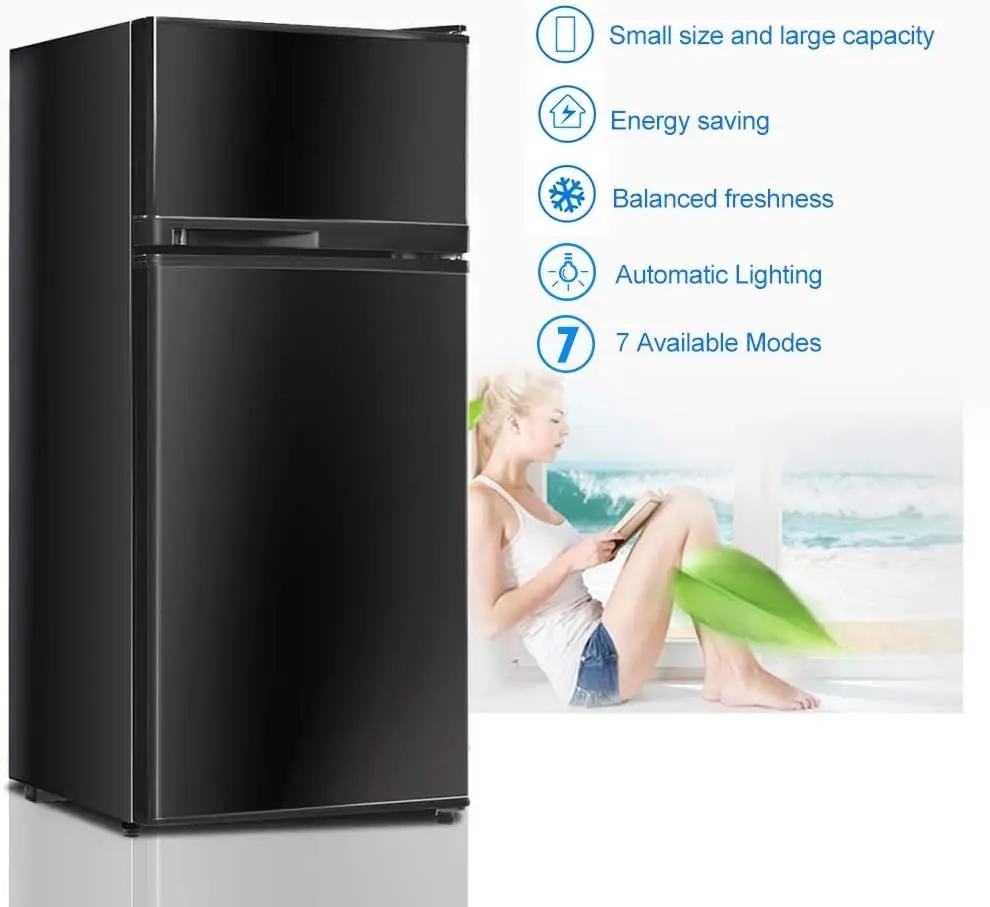 2 Doors Cold-rolled Sheet Compact Refrigerator by DirectDeals