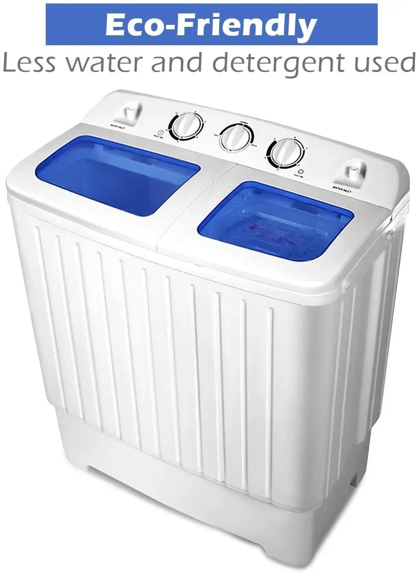 20 lbs Compact Twin Tub Washing Machine for Home Use by DirectDeals