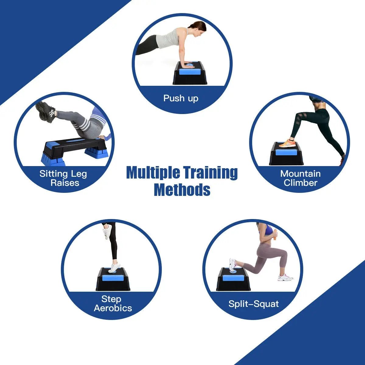 Aerobic Exercise Stepper Trainer with Adjustable Height 5 by DirectDeals