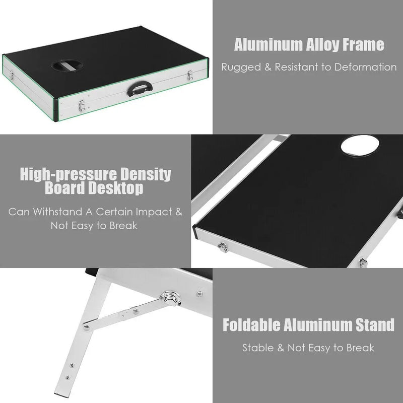 Cornhole Set with Foldable Design and Side Handle by DirectDeals