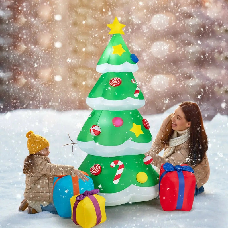 Inflatable Christmas Tree with 3 Gift Wrapped Boxes by DirectDeals