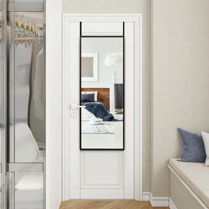 Full Length Metal Door Mirror with Adjustable Hook by DirectDeals
