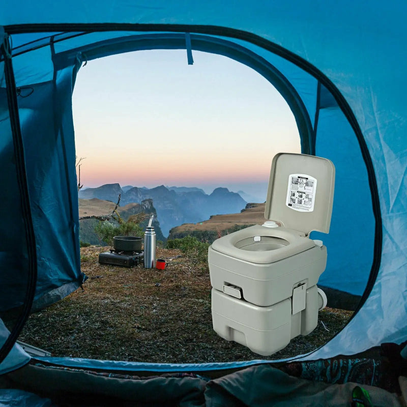 5.3 Gallon 20 L Portable Travel Toilet for Camping RV Indoor Outdoor by DirectDeals