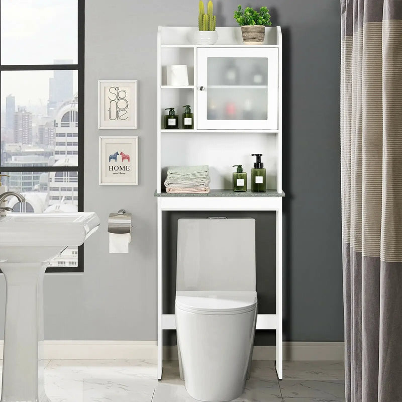 Bathroom Space Saver White Over-the-Toilet Cabinet by DirectDeals