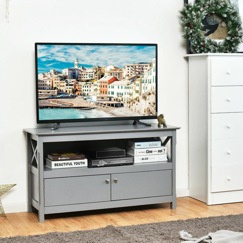44 Inch Wooden Storage Cabinet TV Stand by DirectDeals