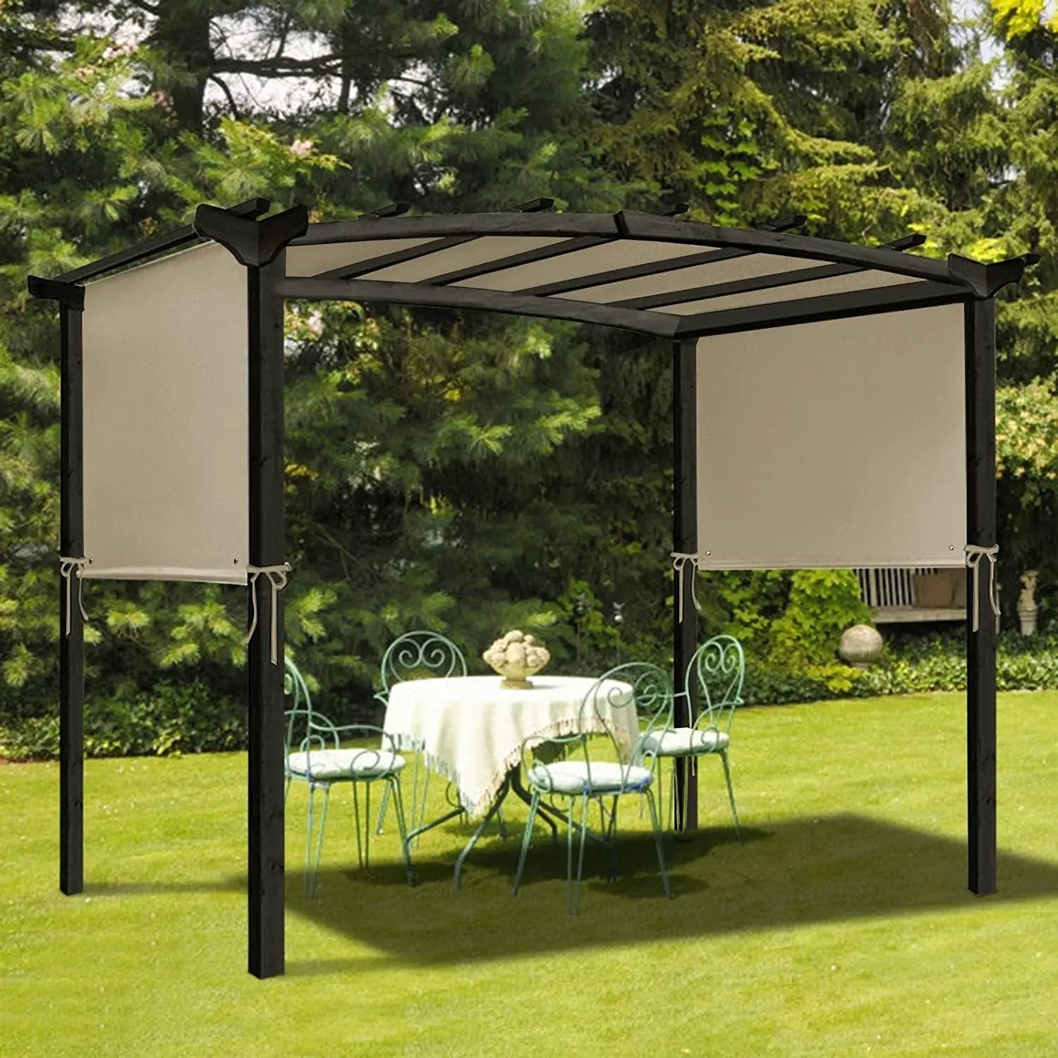 Outdoor Canopy Shade Cover with Copper Grommets & 4 Straps by DirectDeals