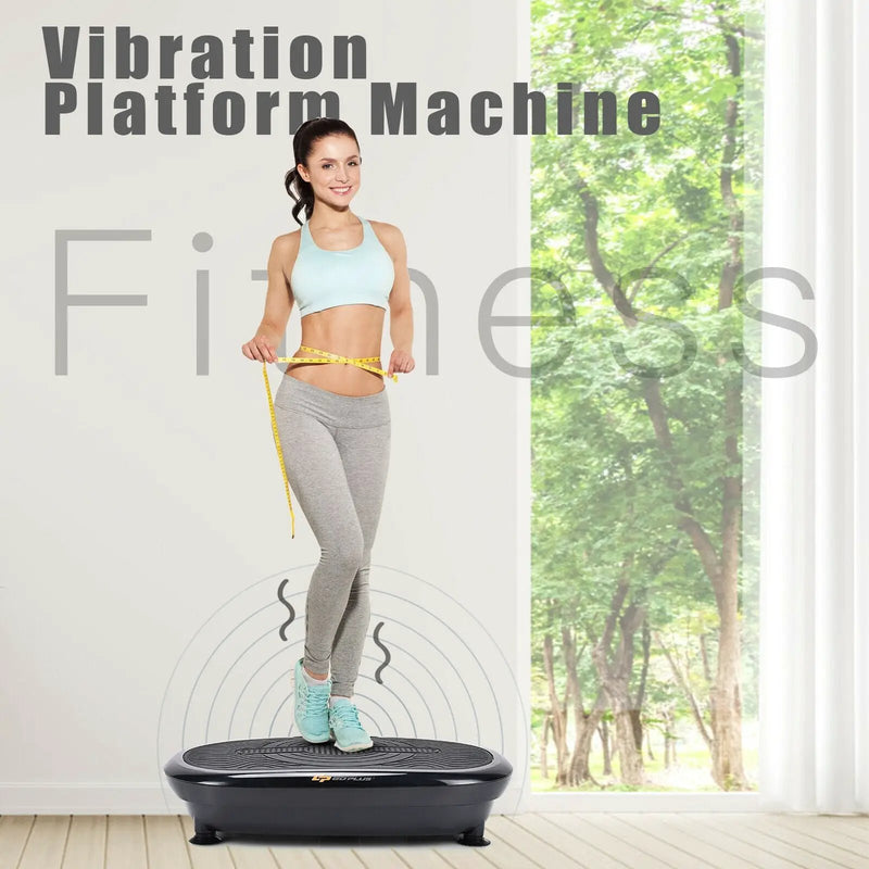Mini Vibration Body Fitness Platform with Loop Bands by DirectDeals