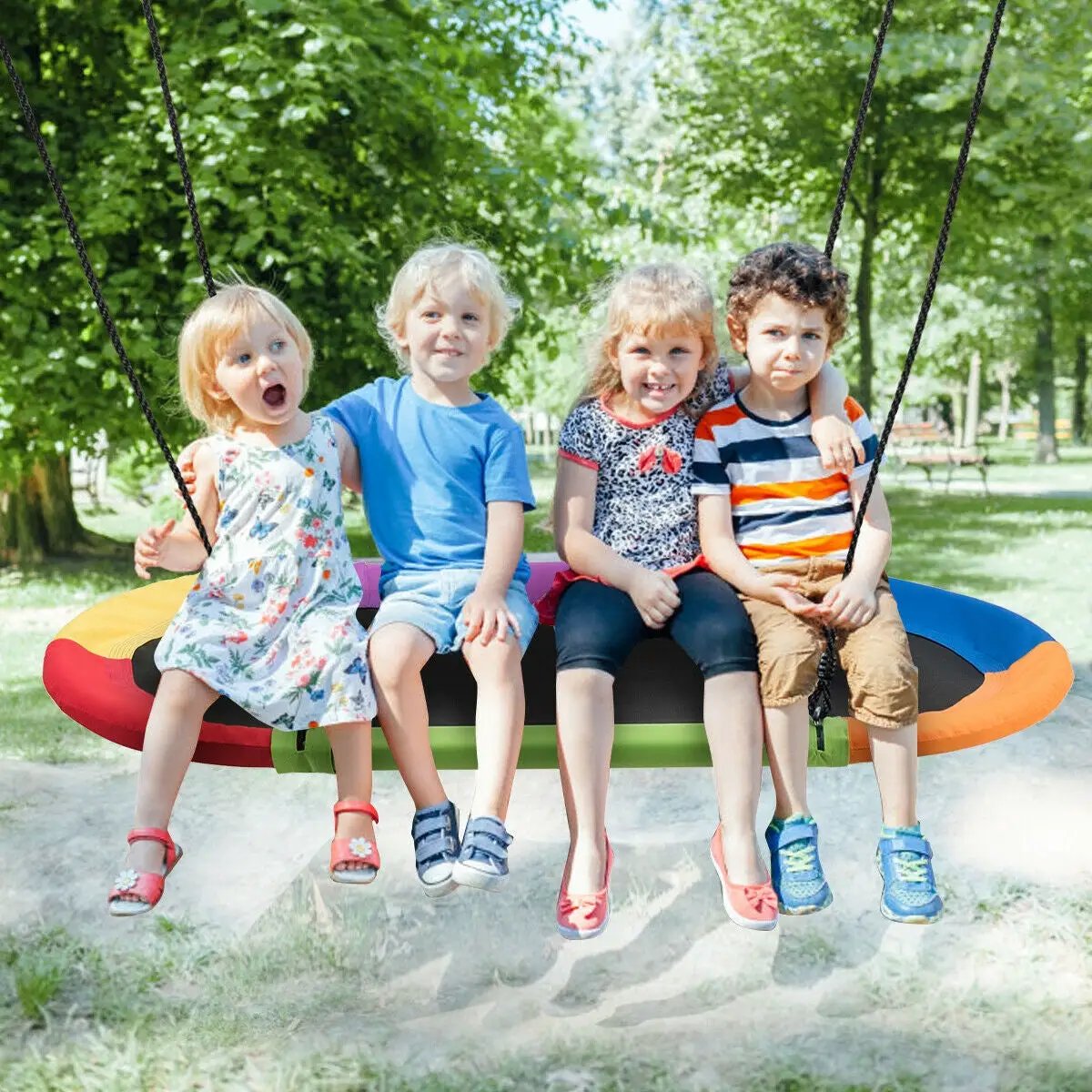 60 Inch Saucer Surf Outdoor Adjustable Swing Set by DirectDeals