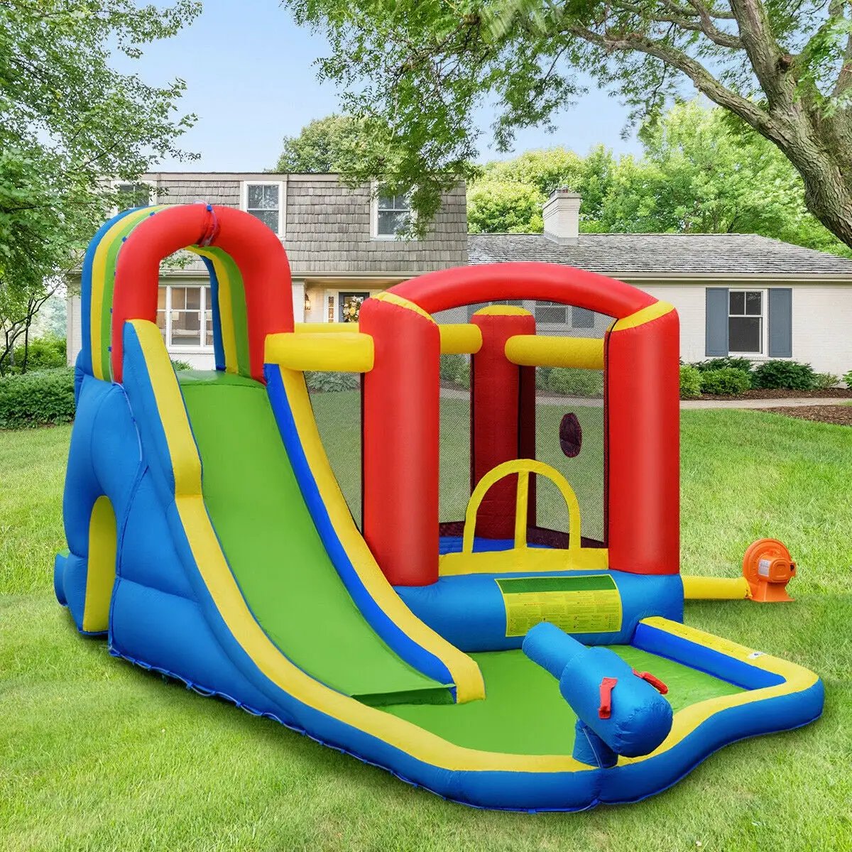 Inflatable Kid Bounce House Castle with Blower by DirectDeals