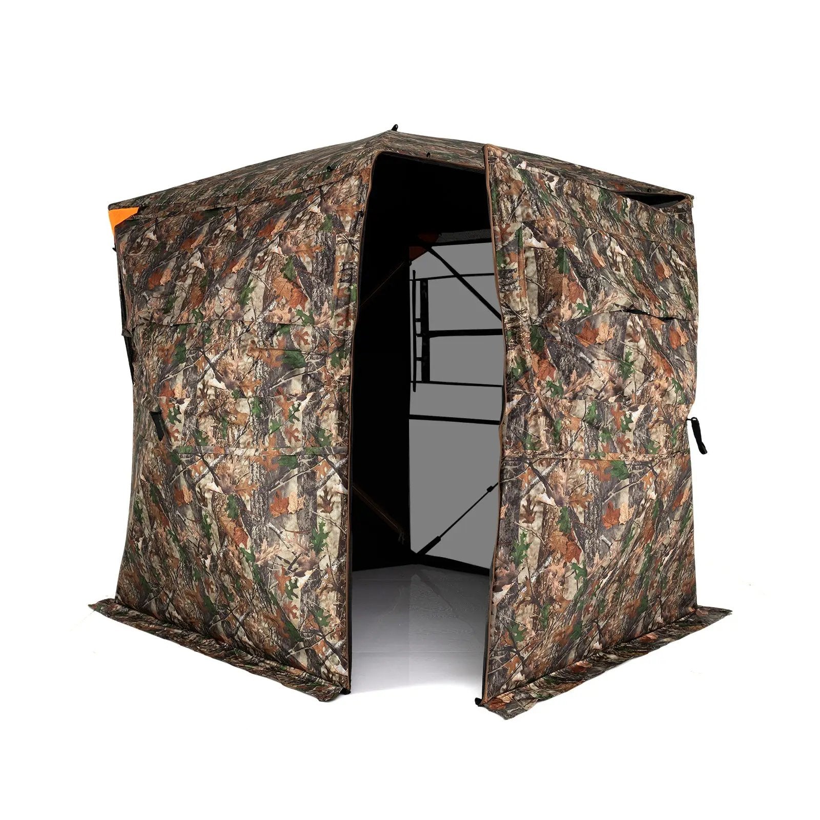 3-4 Person Hunting Blind 270¬∞ See-Through Pop-up Ground Blind with Full-Open Swing Door by DirectDeals