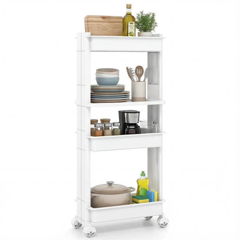 Rolling Utility Cart with Detachable Trays - 3/4 Tier by DirectDeals