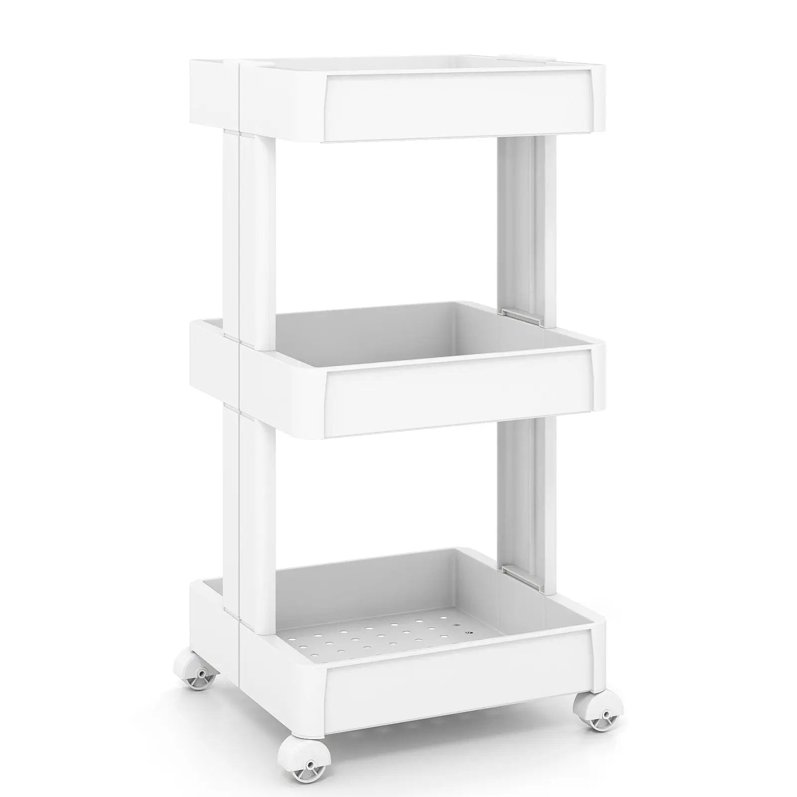 Rolling Utility Cart with Detachable Trays - 3/4 Tier by DirectDeals