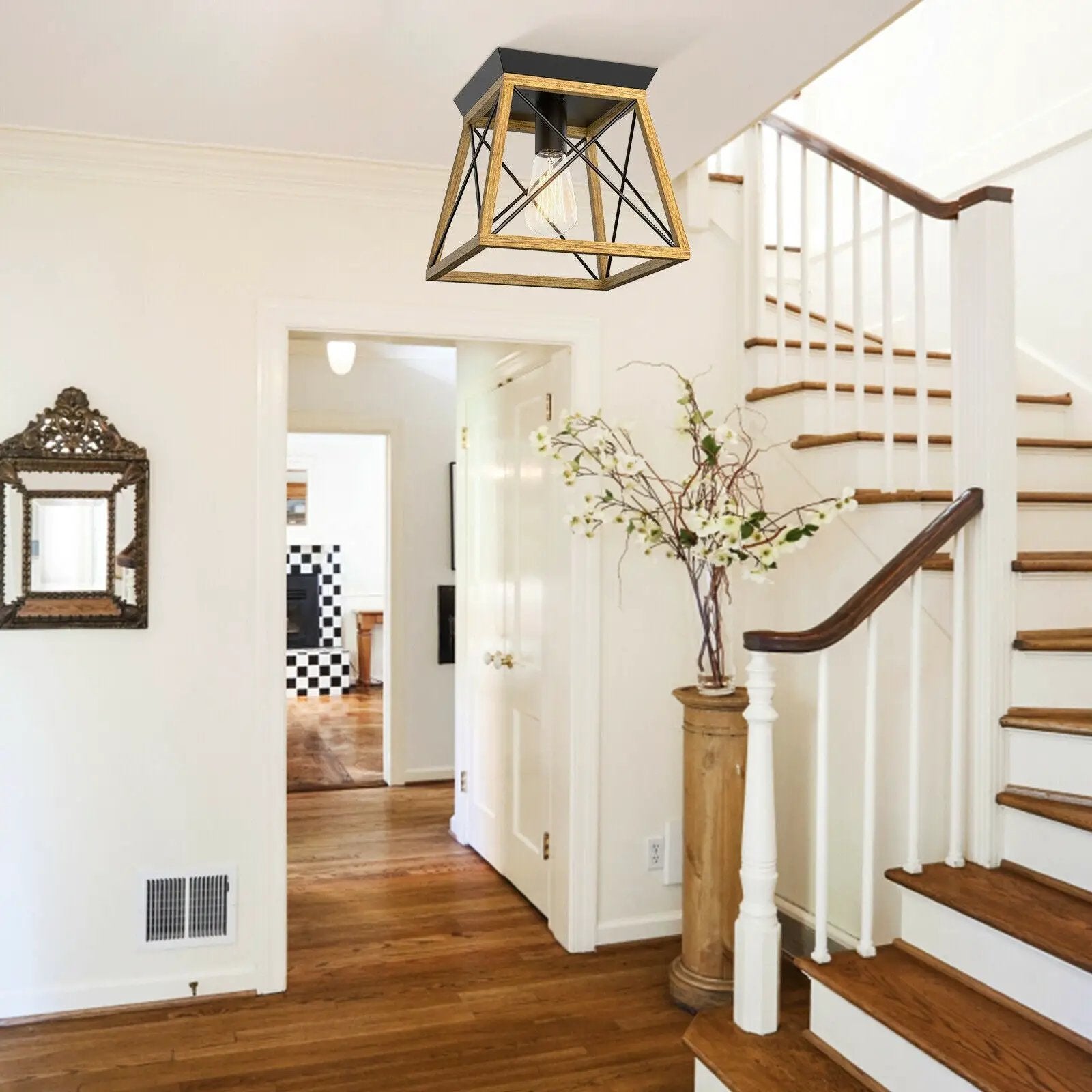 Farmhouse Vintage Ceiling Lights with E26 Blub Socket for Hallway Dining Room by DirectDeals