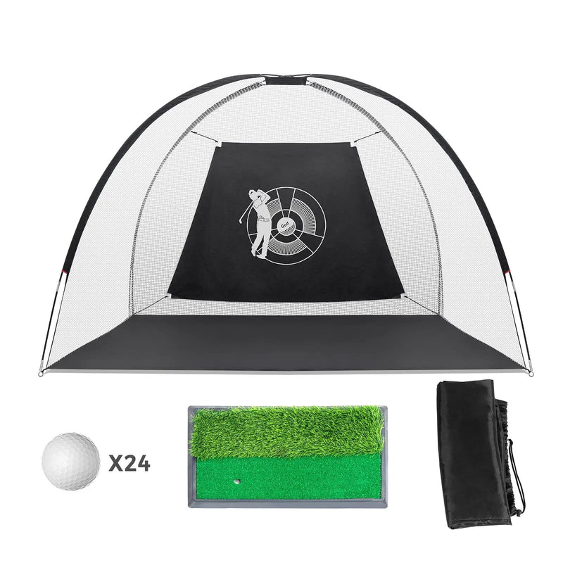 3-in-1 Portable 10 Feet Golf Practice Set by DirectDeals