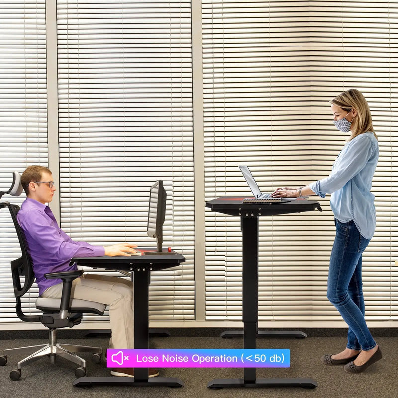 Electric Standing Gaming Desk with Height Adjustable Splice Board by DirectDeals