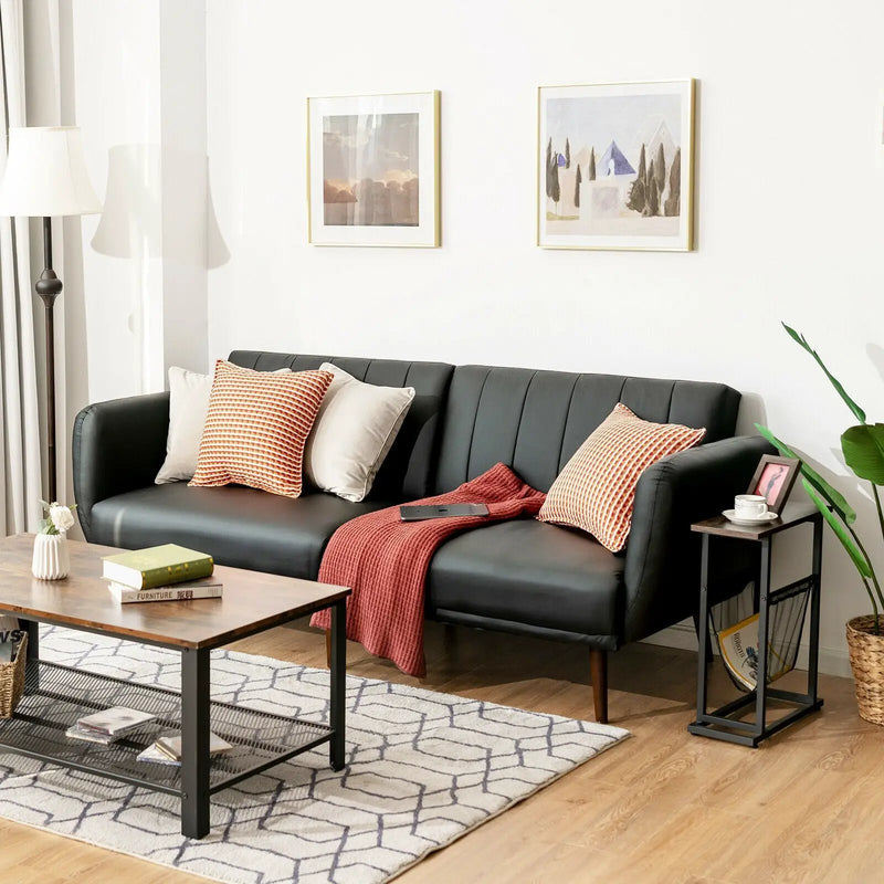 3 Seat Convertible Sofa Bed with Adjustable Backrest for Living Room by DirectDeals