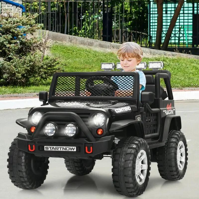 12V Kids Electric Ride On Truck with Remote Control and Operation Lever by DirectDeals
