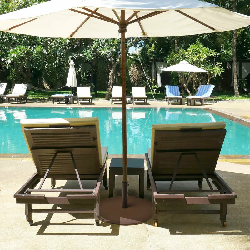 50 lbs Umbrella Base Stand with Wheels for Patio by DirectDeals