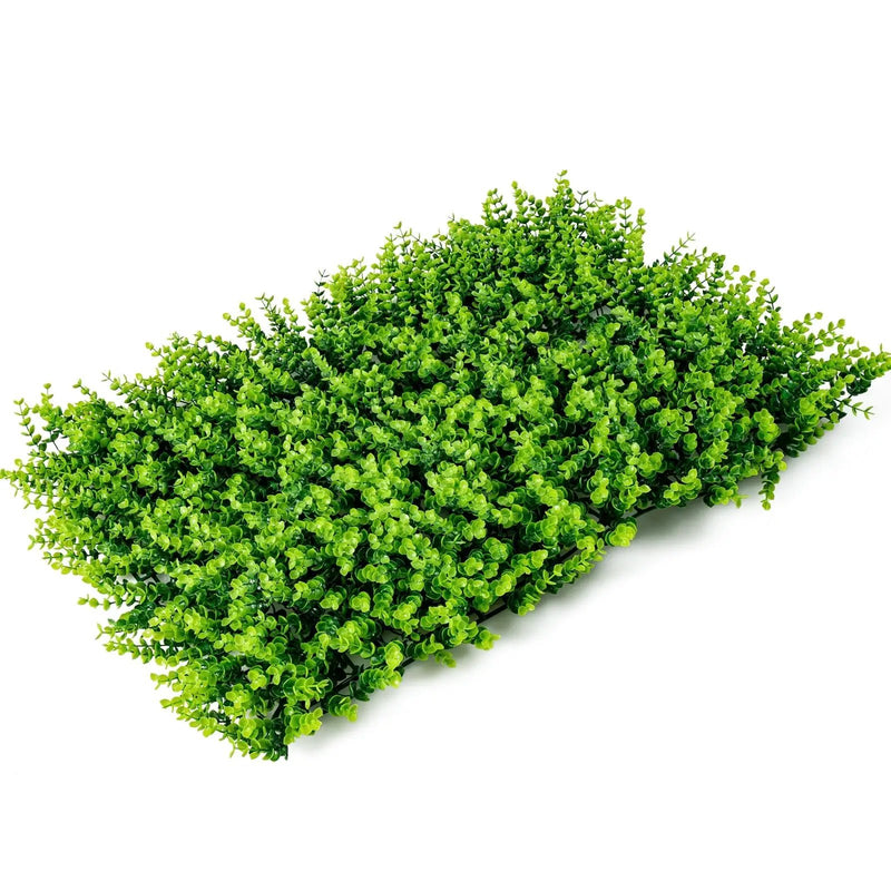 12 Pieces 16 x 24 Inch Artificial Eucalyptus Hedge Plant Privacy Fence Panels by DirectDeals