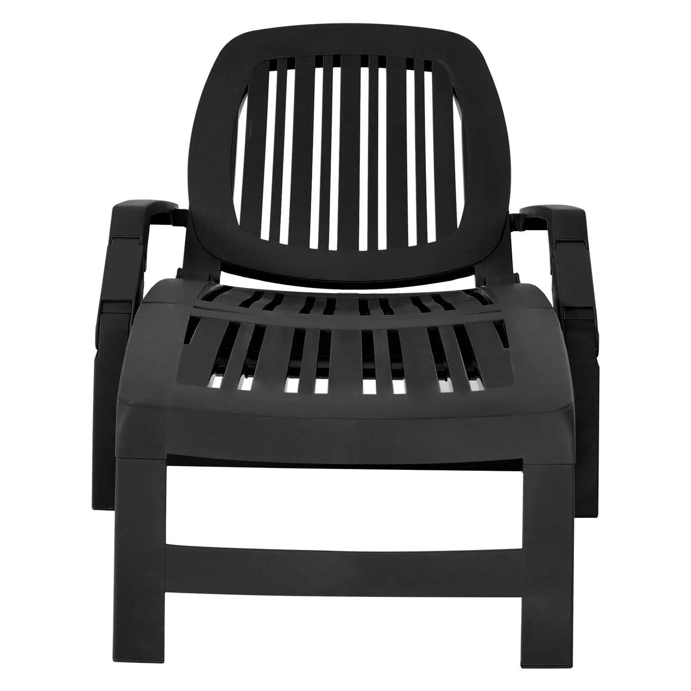 Adjustable Patio Sun Lounger with Weather Resistant Wheels by DirectDeals