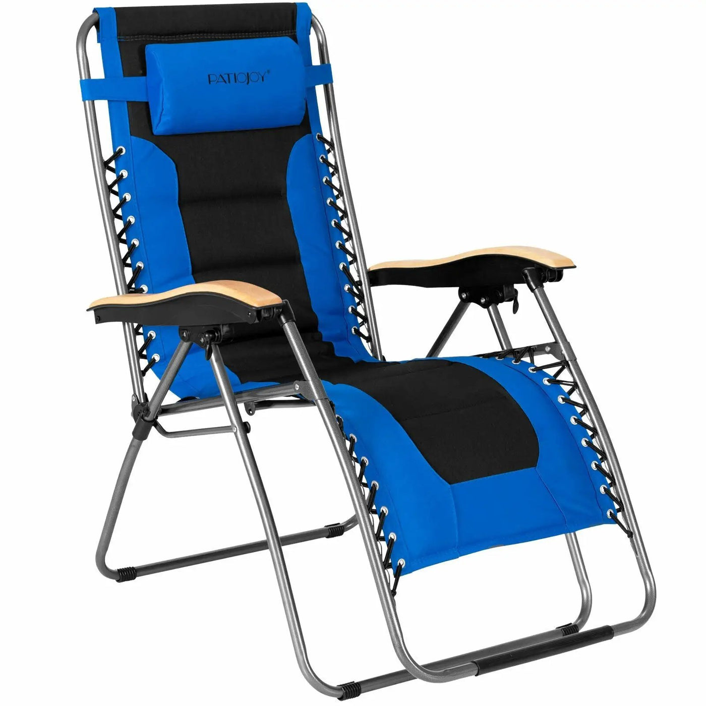 Oversize Folding Adjustable Padded Zero Gravity Lounge Chair by DirectDeals