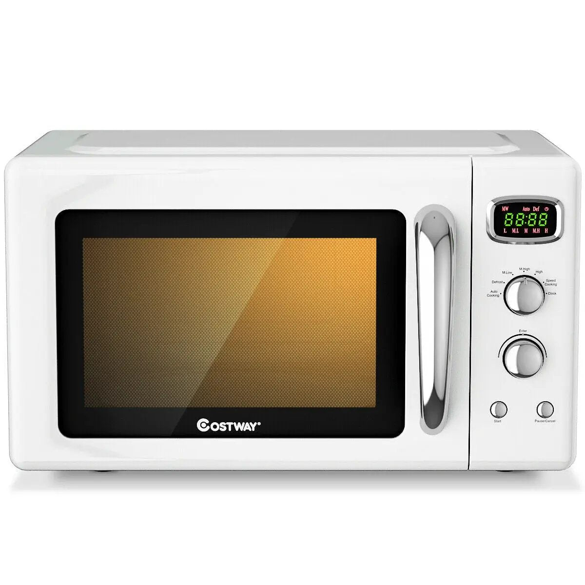 0.9 Cu.ft Retro Countertop Compact Microwave Oven by DirectDeals