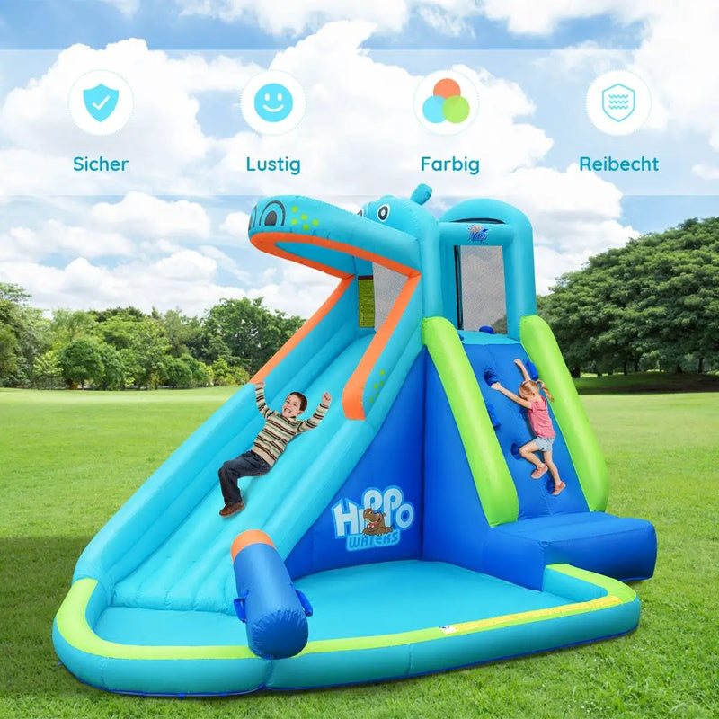 Inflatable Water Pool with Splash and Slide Without Blower by DirectDeals