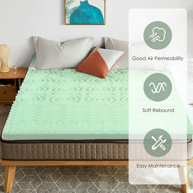 3 Inch Comfortable Mattress Topper Cooling Air Foam by DirectDeals