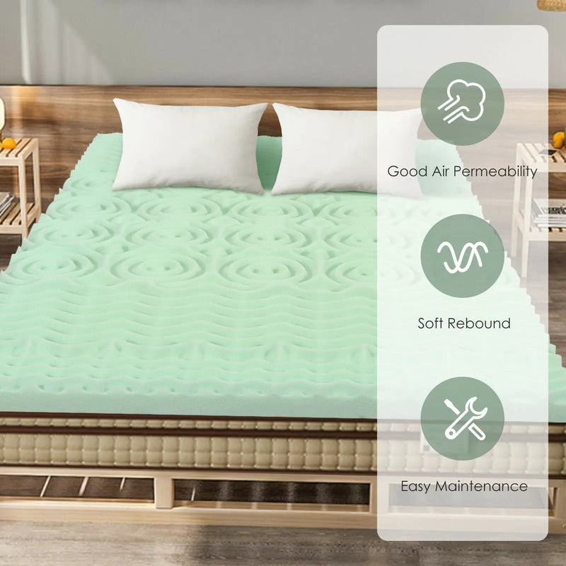 3 Inch Comfortable Mattress Topper Cooling Air Foam by DirectDeals