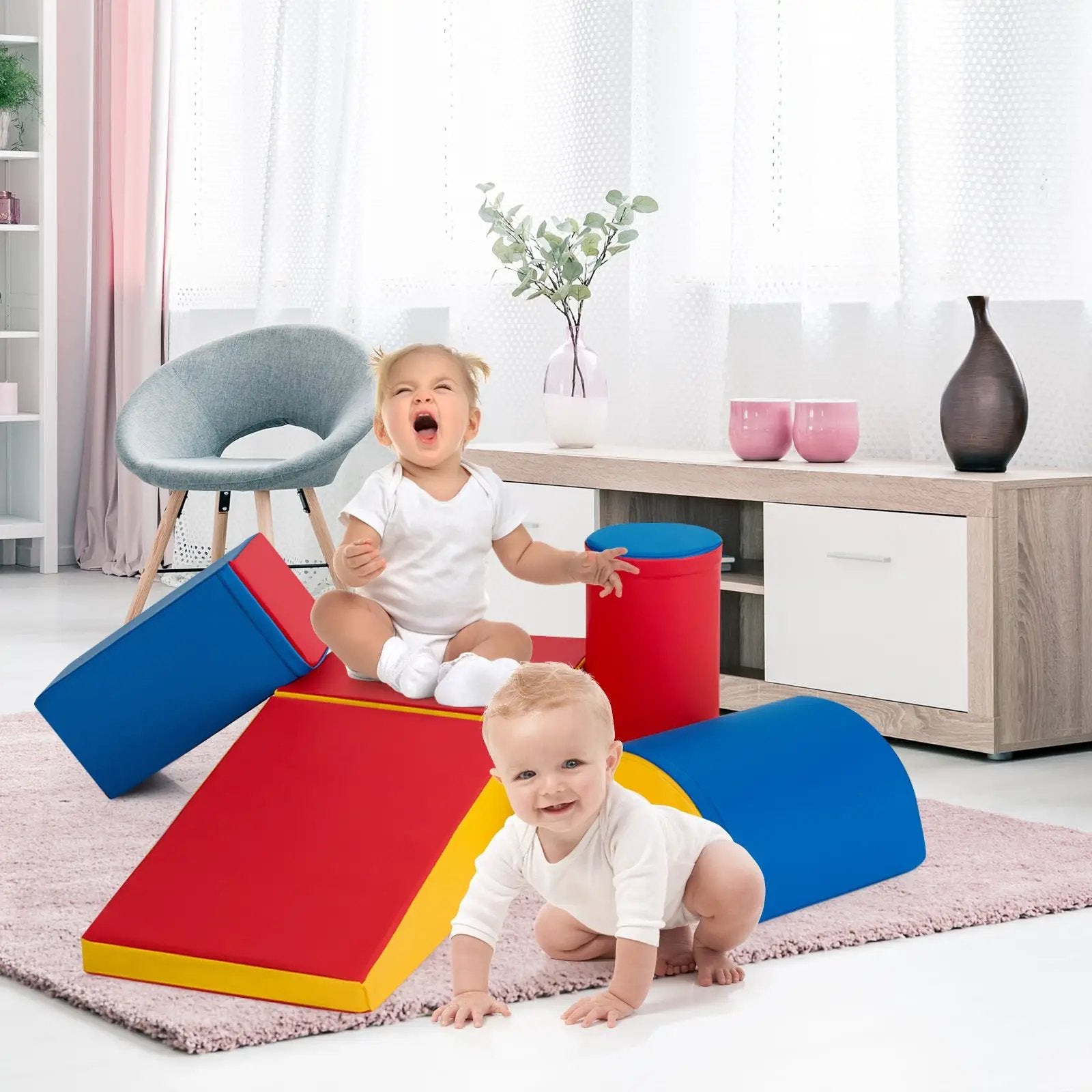 Crawl Climb Foam Shapes Playset Softzone Toy by DirectDeals