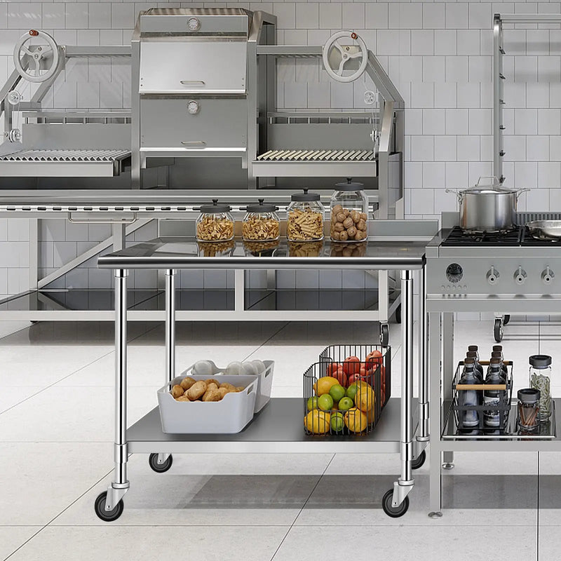 Stainless Steel Commercial Kitchen Prep and Work Table by DirectDeals