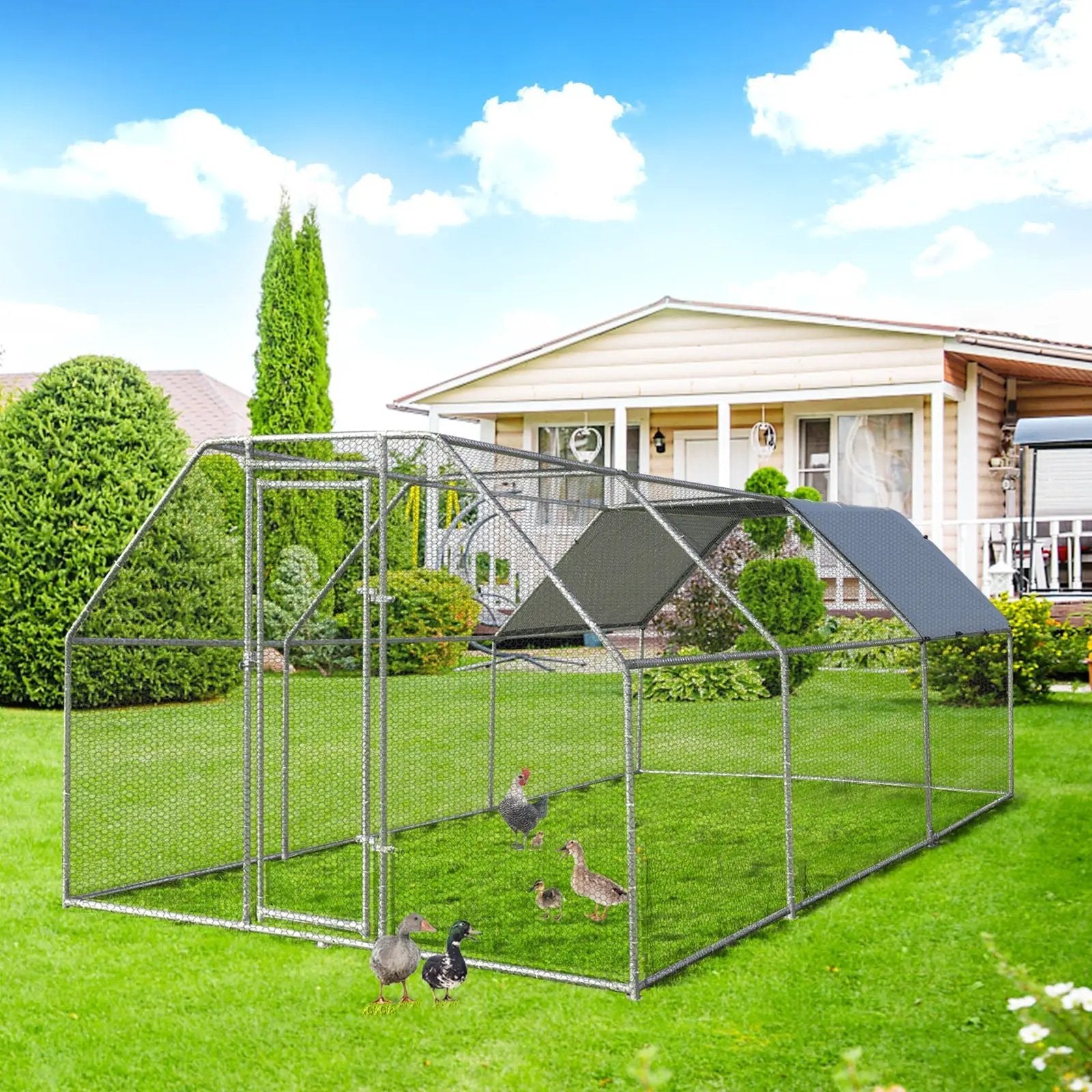 9.5 x 19 Feet Large Walk In Chicken Coop by DirectDeals