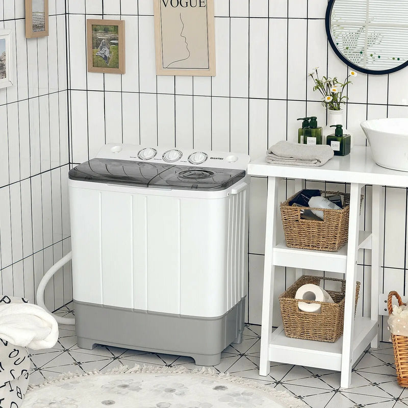 2-in-1 Portable 22lbs Capacity Washing Machine with Timer Control by DirectDeals