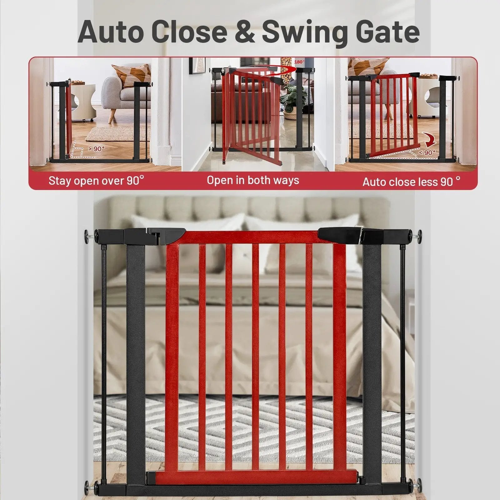 Extendable Safety Gate for Baby and Pet by DirectDeals