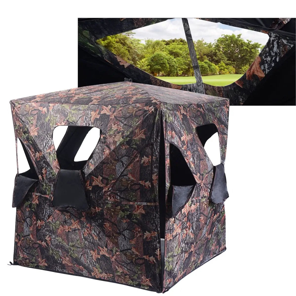 Ground Hunting Blind Portable Deer Pop Up Camo Hunter by DirectDeals