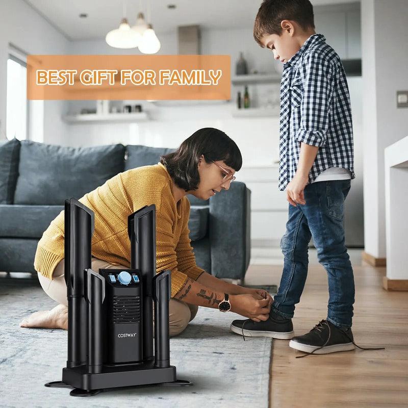 Electric Shoe Boot Dryer 4 Shoes with 180 Mins Timer Ozone Disinfection by DirectDeals