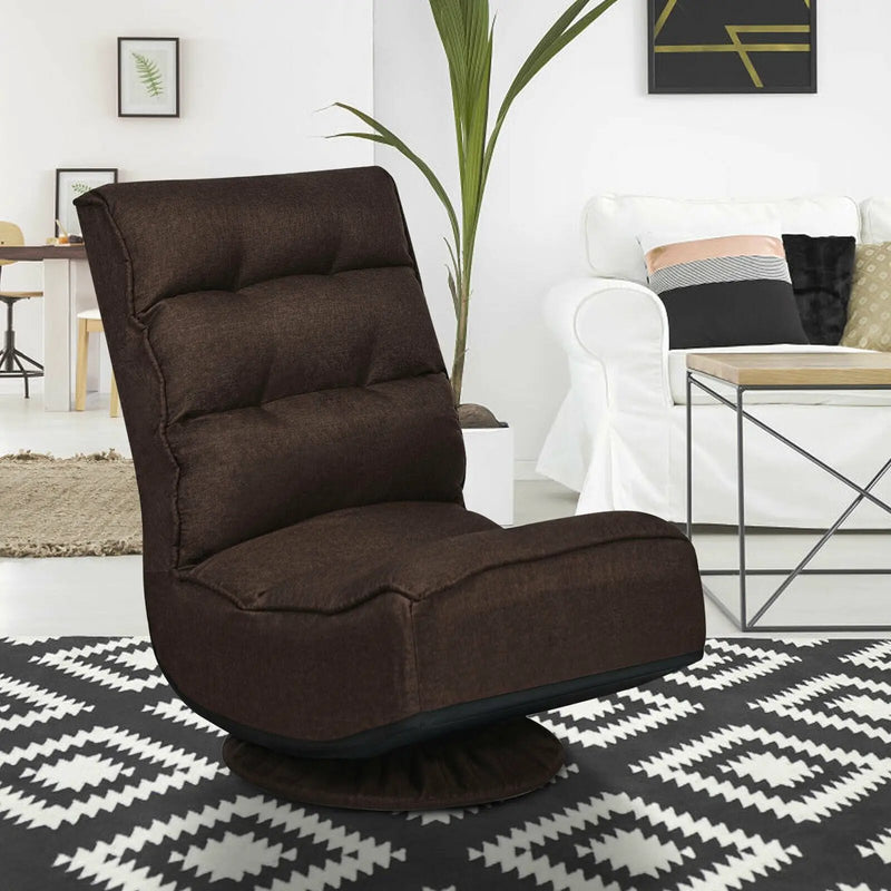 5-Position Folding Floor Gaming Chair by DirectDeals