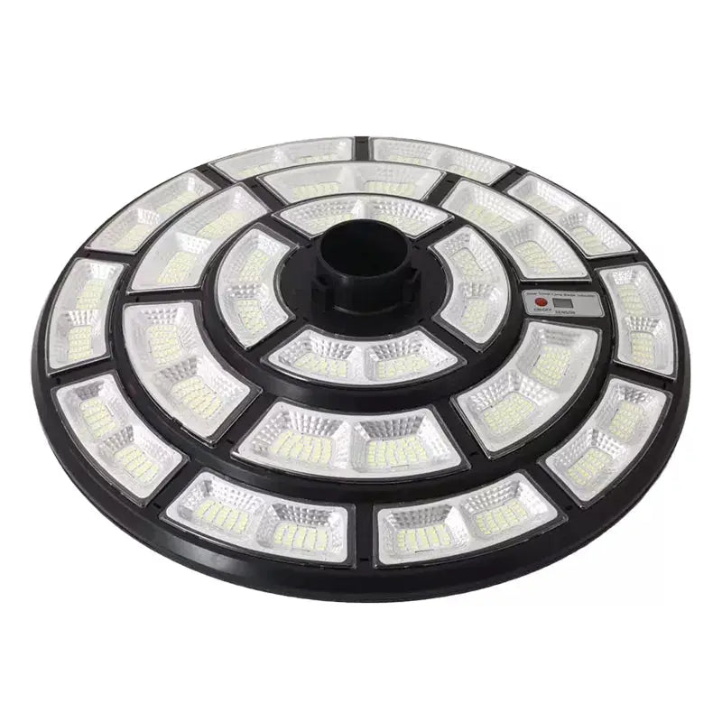 4500W Solar Outdoor Light Round 360° Wide Angle UFO Garden Pole And Wall Street Lights with Remote by Outdoor Solar Outlet