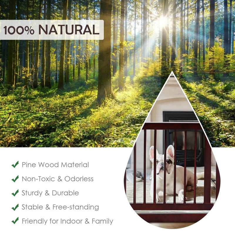 24 Inch Configurable Folding 3 Panel Wood Dog Fence by DirectDeals