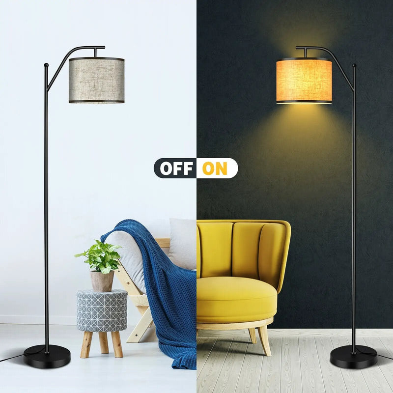 Standing Floor Lamp with Adjustable Head for Living Room and Bedroom by DirectDeals