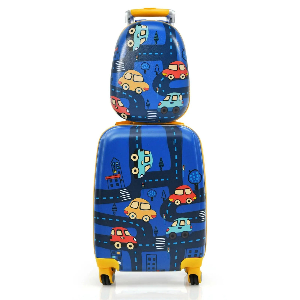 2PC Kids Luggage Set Rolling Suitcase & Backpack-Pink by DirectDeals