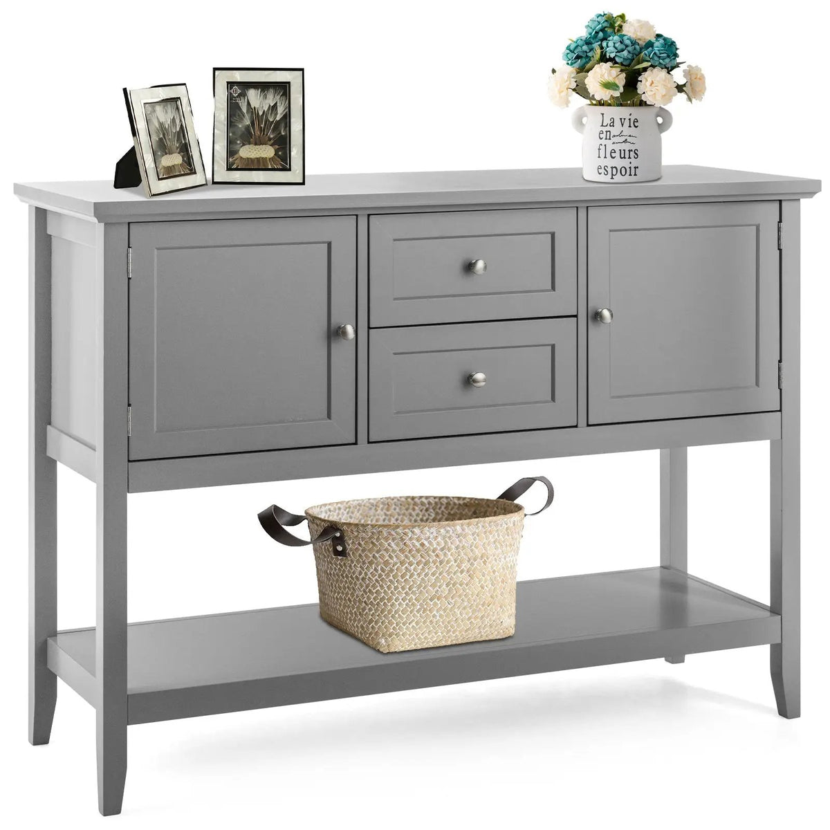 Wooden Sideboard Buffet Console Table with Drawers and Storage by DirectDeals