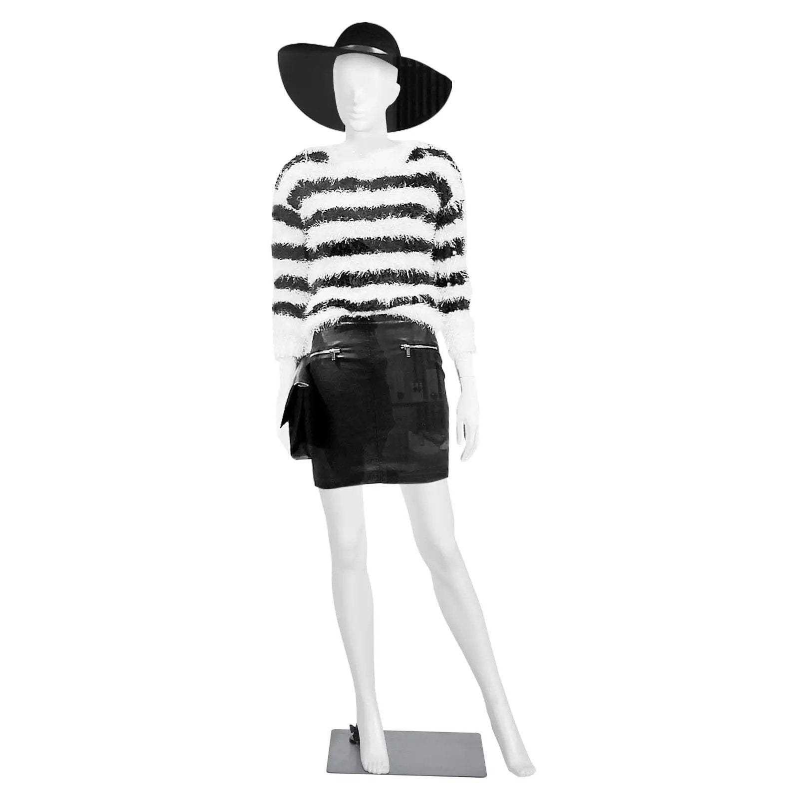 5.8 ft Plastic Female Mannequin Adjustable Detachable Manikin with Metal Stand by DirectDeals