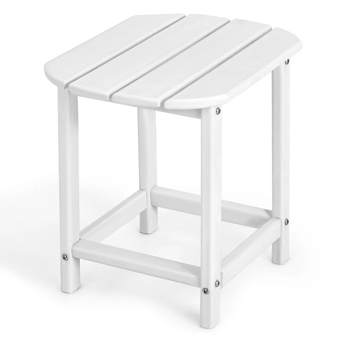 18 Inch Weather Resistant Side Table for Garden Yard Patio by DirectDeals