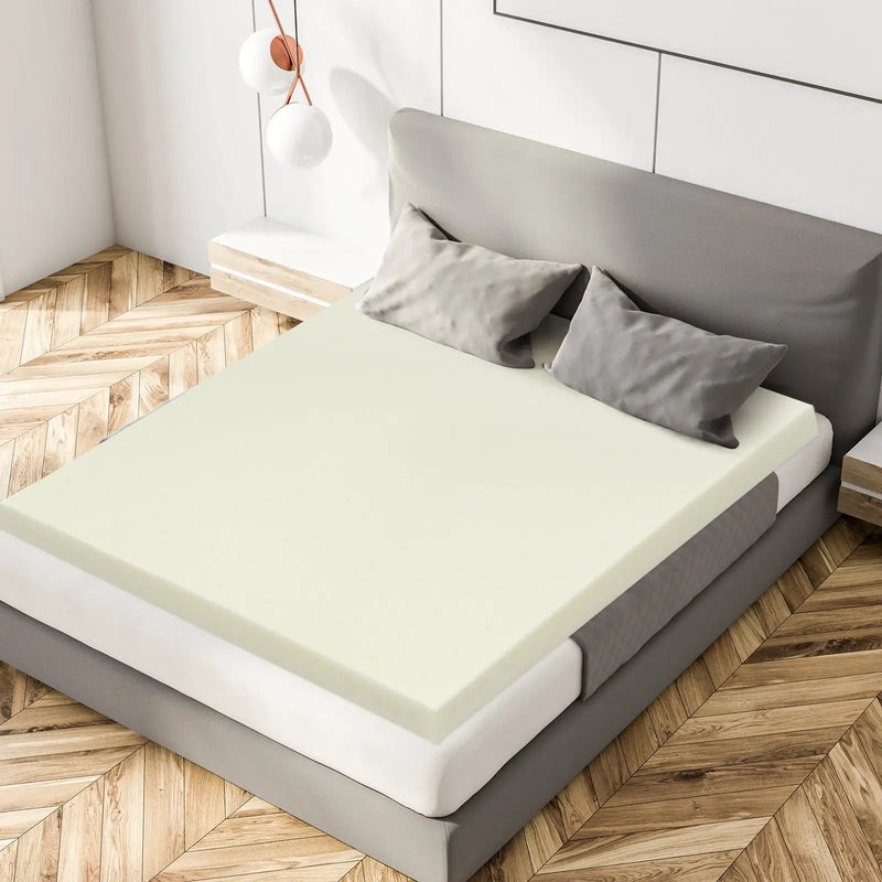 3-Inch Bed Mattress Topper Air Cotton for All Night’s Comfy Soft Mattress Pad by DirectDeals