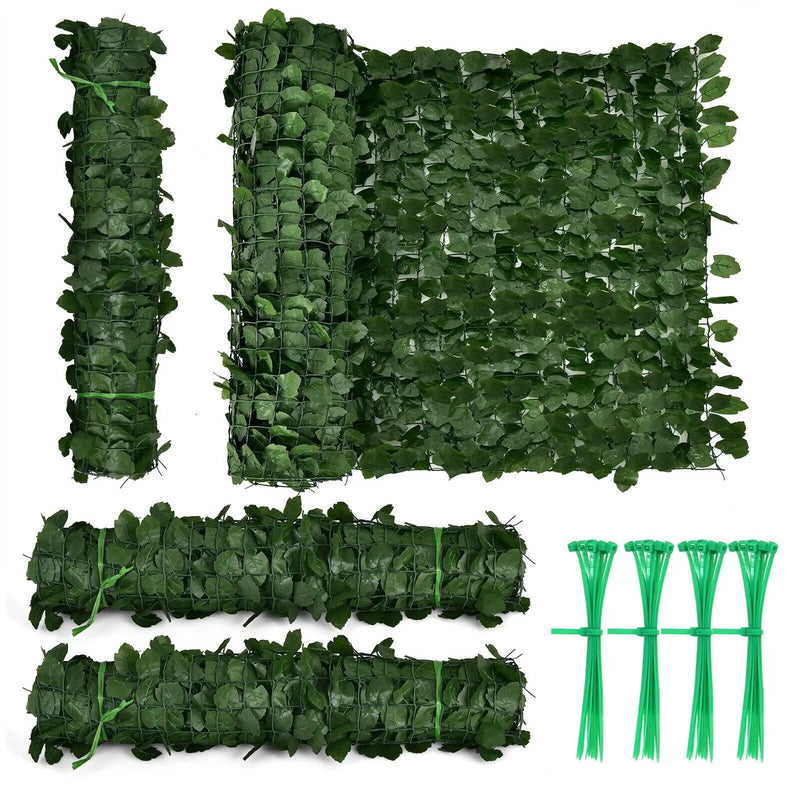 Artificial Ivy Privacy Fence Screen 118 x 39 Inch (4 Pieces) by DirectDeals