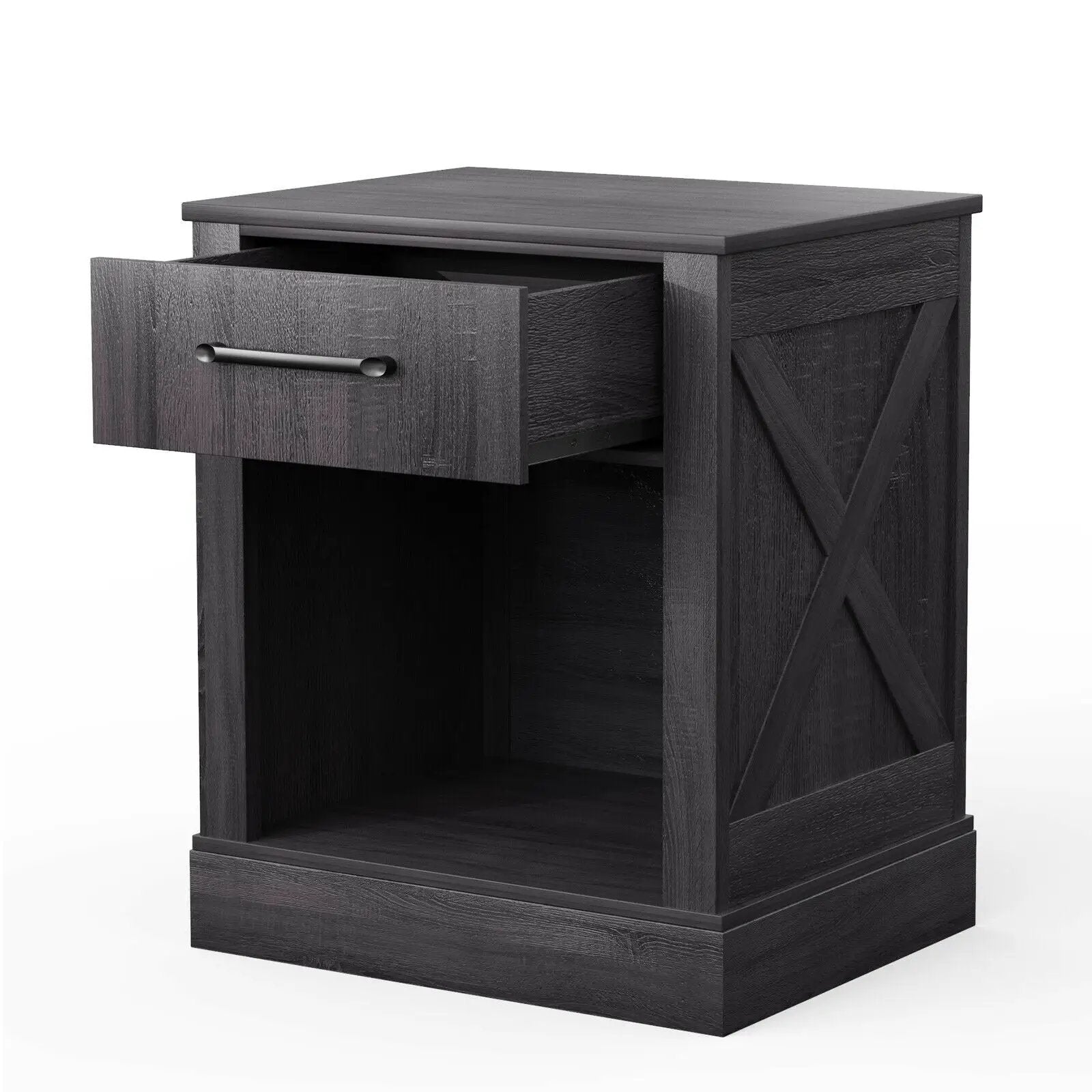 Compact Nightstand with Drawer and Shelf by DirectDeals