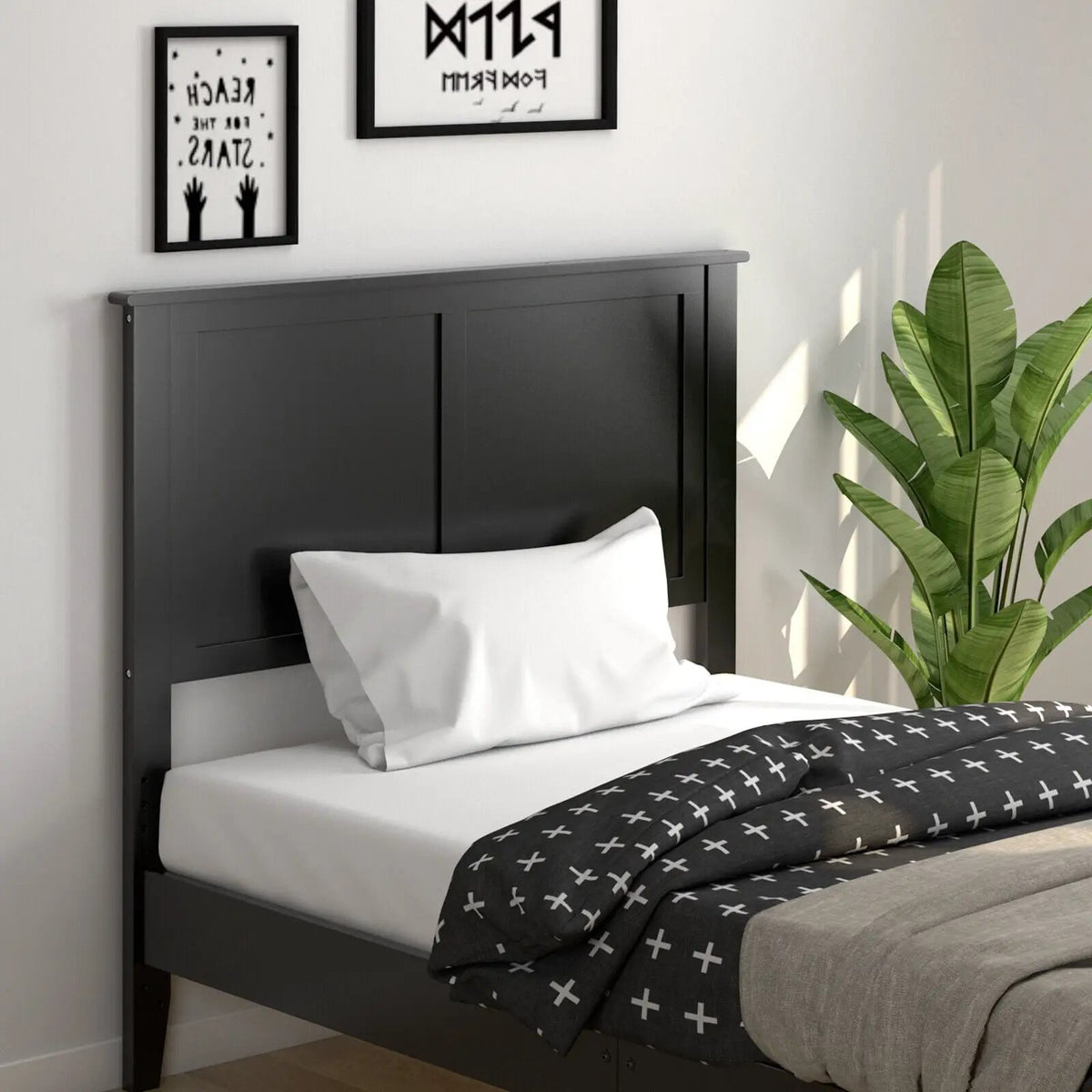 Solid Wood Flat Panel Headboard for Twin-size Bed by DirectDeals