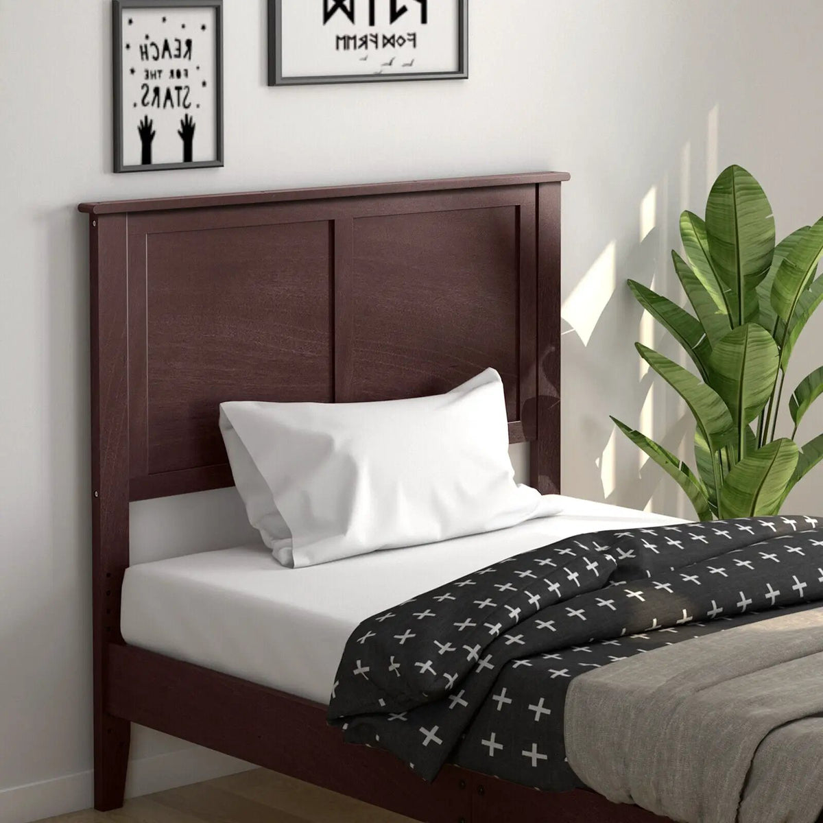 Solid Wood Flat Panel Headboard for Twin-size Bed by DirectDeals
