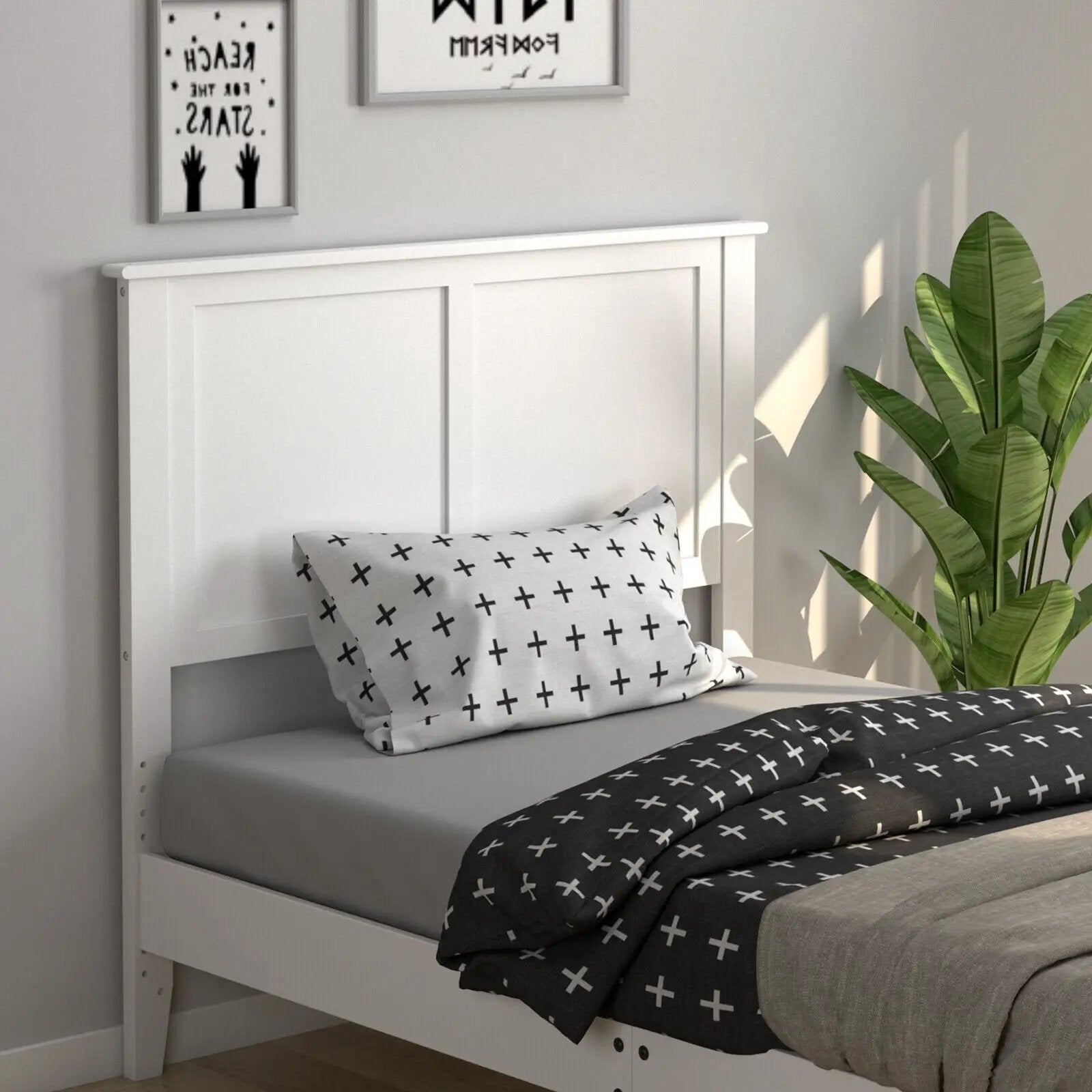 Solid Wood Flat Panel Headboard for Twin-size Bed by DirectDeals